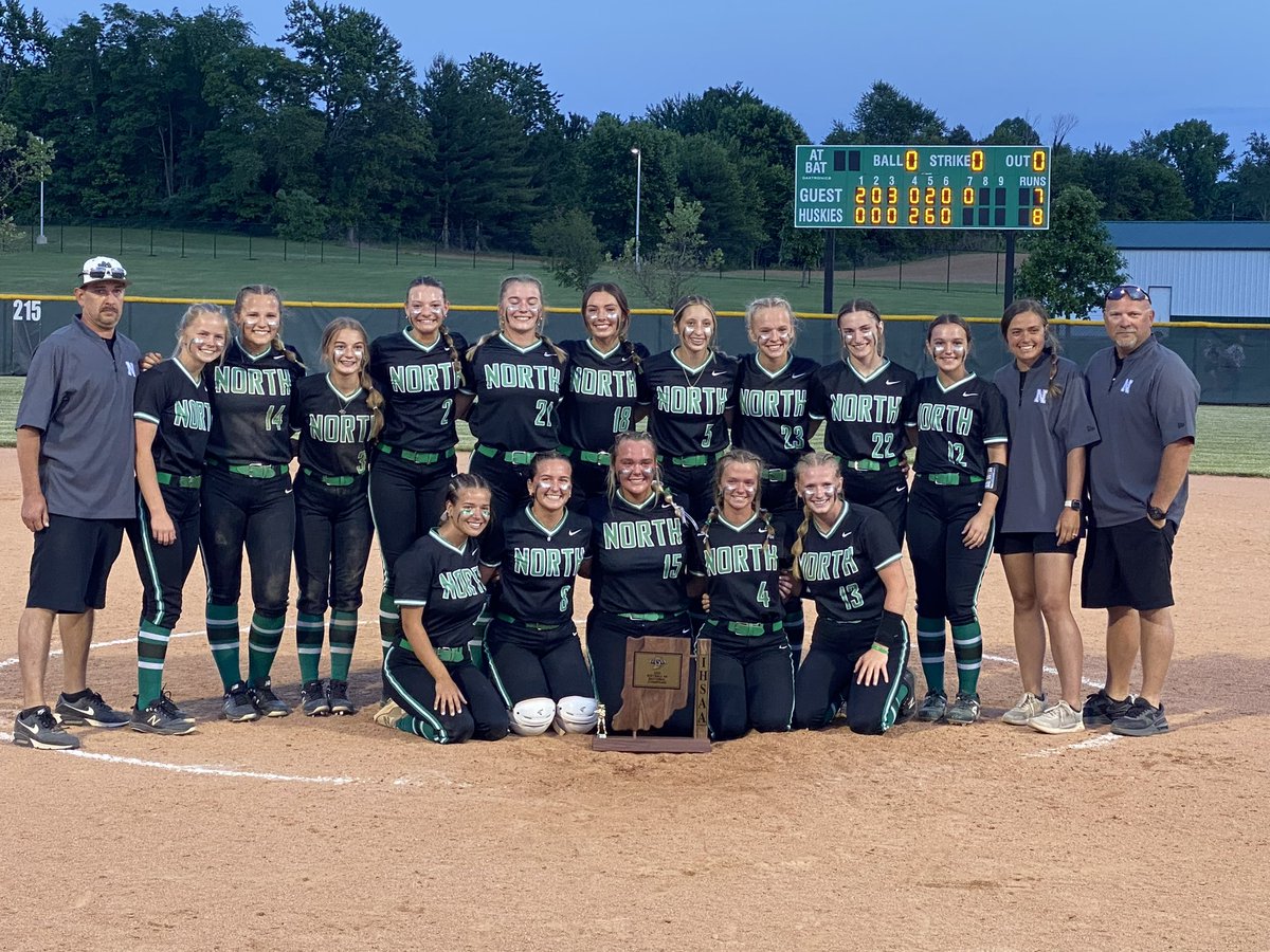 🥎 Softball Score🥎

North 8
Castle 7 

Your Huskies are the 2023 Sectional 16 SECTIONAL CHAMPIONS! 

The Huskies advance to play Floyd Central on Tuesday at 5:30 Central. That game will be at Floyd Central. Go Huskies!