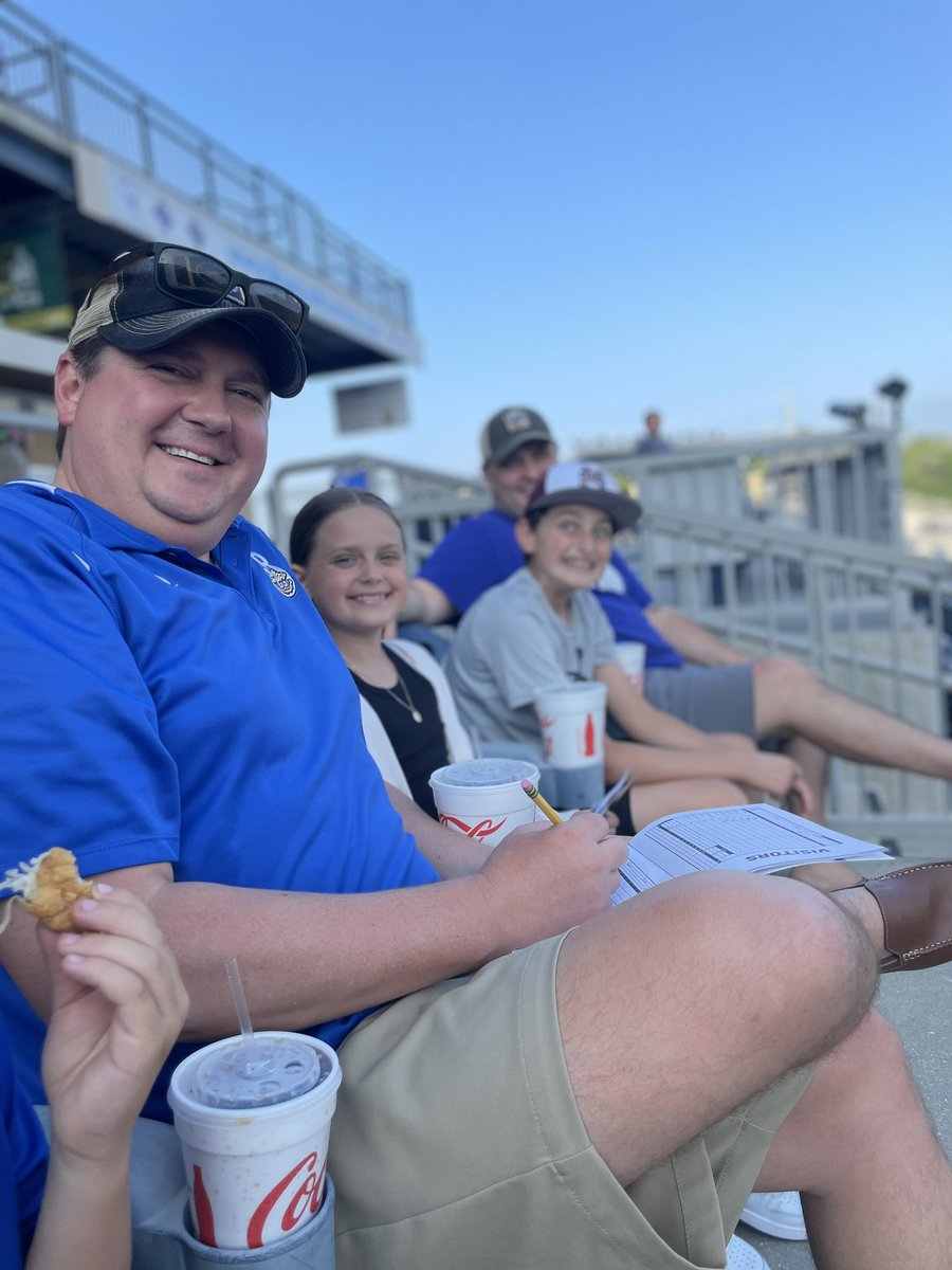 JeremyEnglandMS's tweet photo. My little girl has always liked scoring ballgames with me. And it’s a great night for @BiloxiShuckers baseball! #GoShuckers https://t.co/8z0eUyaZ5W