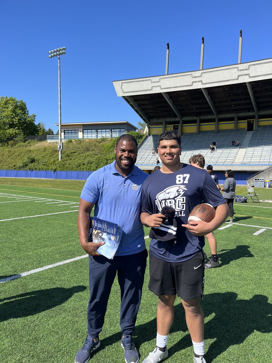 Thankful to have been chosen as a UBC ID camp MVP. Thank you to <a href="/CoachNill/">Blake Nill</a> and <a href="/ShoWill33/">Shomari Williams</a>. Looking forward to the future! <a href="/tbirdsfootball/">UBC Football</a> <a href="/C_Oakes_9/">Cody Oakes | 🏈</a>