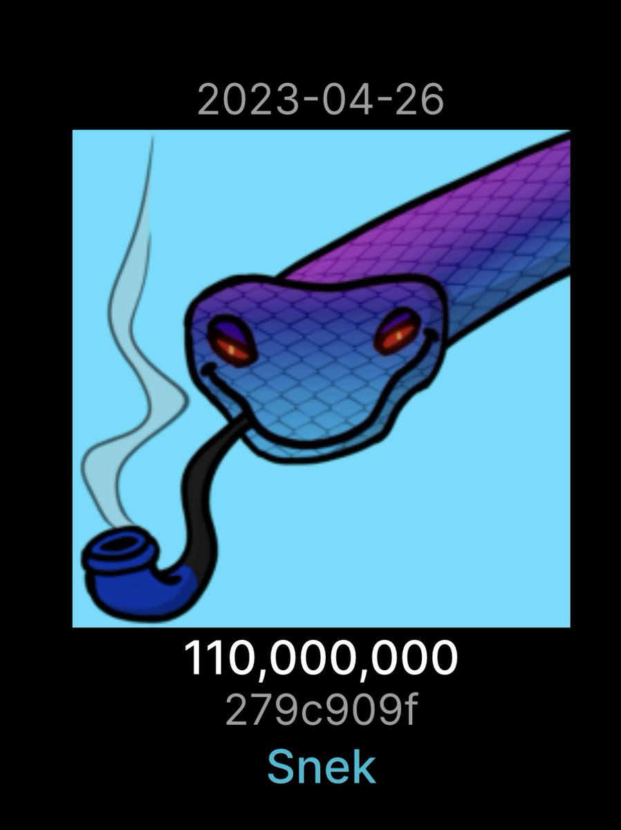 🚨GIVEAWAY🚨 

IN HONOR OF <a href="/snekcoinada/">Snek 🐍</a> HITTING .002 I WILL BE RUNNING A RAFFLE!!!

WHAT DO I NEED FROM YOU?

- LIKE &amp; RETWEET THIS POST
- FOLLOW <a href="/snekcoinada/">Snek 🐍</a> &amp; MYSELF

WHAT ARE YOU GOING TO WIN?

        250k $SNEK (~500 ada)

ENDING AT 10PM (EST) 5/28🐍