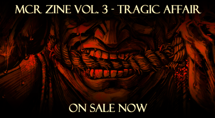 <a href="/mcrerazine/">against the sun</a> is on sale now!  I really enjoyed working on my piece for this!