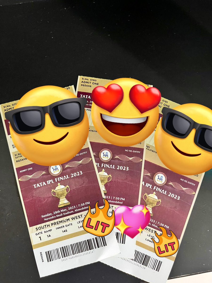 iReemaJ's tweet photo. Such a thrill  #IPL2023Final @msdhoni coming to just see you❤️❤️❤️ #dhoni #CSKvGT https://t.co/ENnLlAAaHm