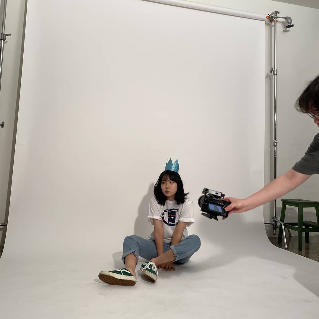 who says a princess needs to wear a pretty dress? watch me break the stereotype with my blue jeans hugging my legs, my white tee, and my tiny crown on my head, rewriting the rules of royalty!