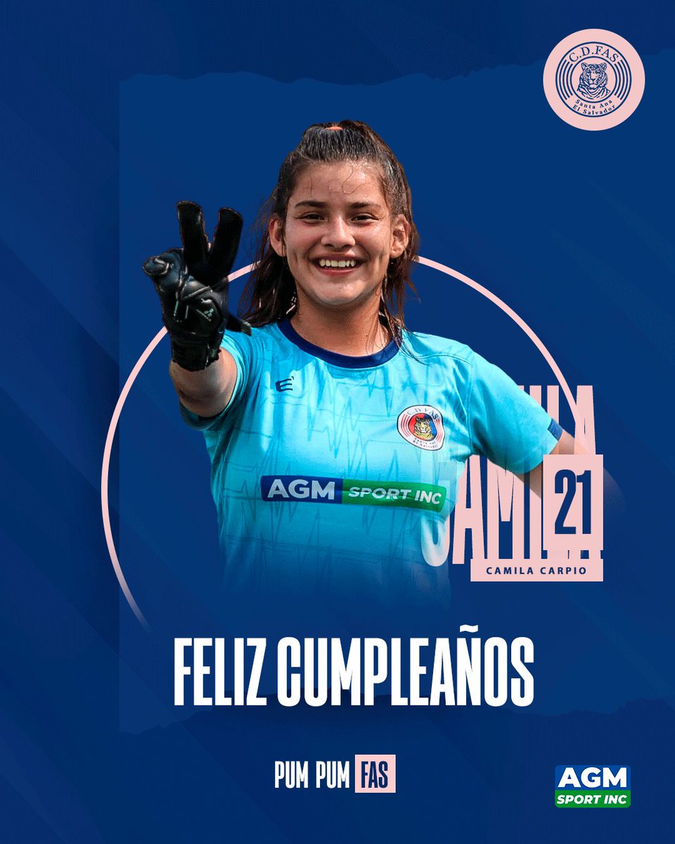 CDFASFemenino's tweet photo. ¡FELIZ CUMPLEAÑOS, CAMI!🥳🎉
Te deseamos muchos exitos y bendiciones en tu día, gracias por defender este escudo y estos colores🎉🎁
#CDFASFemenino 🎀 https://t.co/2EdFcPrIWK