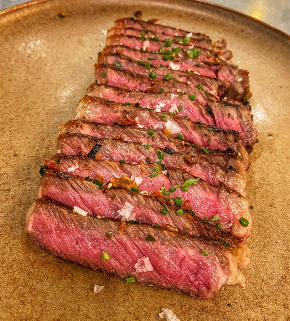 Chef Andrew Gruel on Twitter "I lightly salt a steak when cooking but finished sea salt. Sea