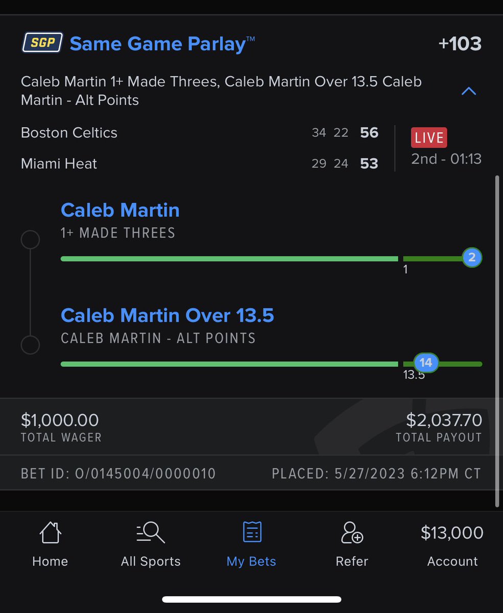ThaReal_Wolf's tweet photo. Anther first half cash ✅💰
- dude averages 17.9 this series 

#VegasFireYourLineGuy https://t.co/2UmAZPsaht