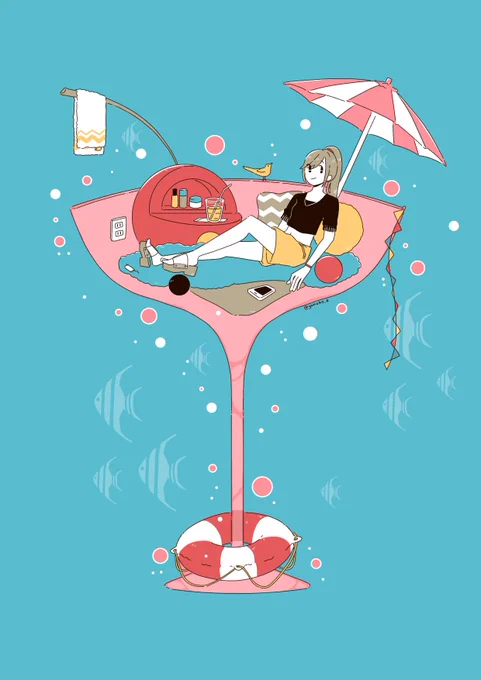 #見た人もなにか無言で海をあげる