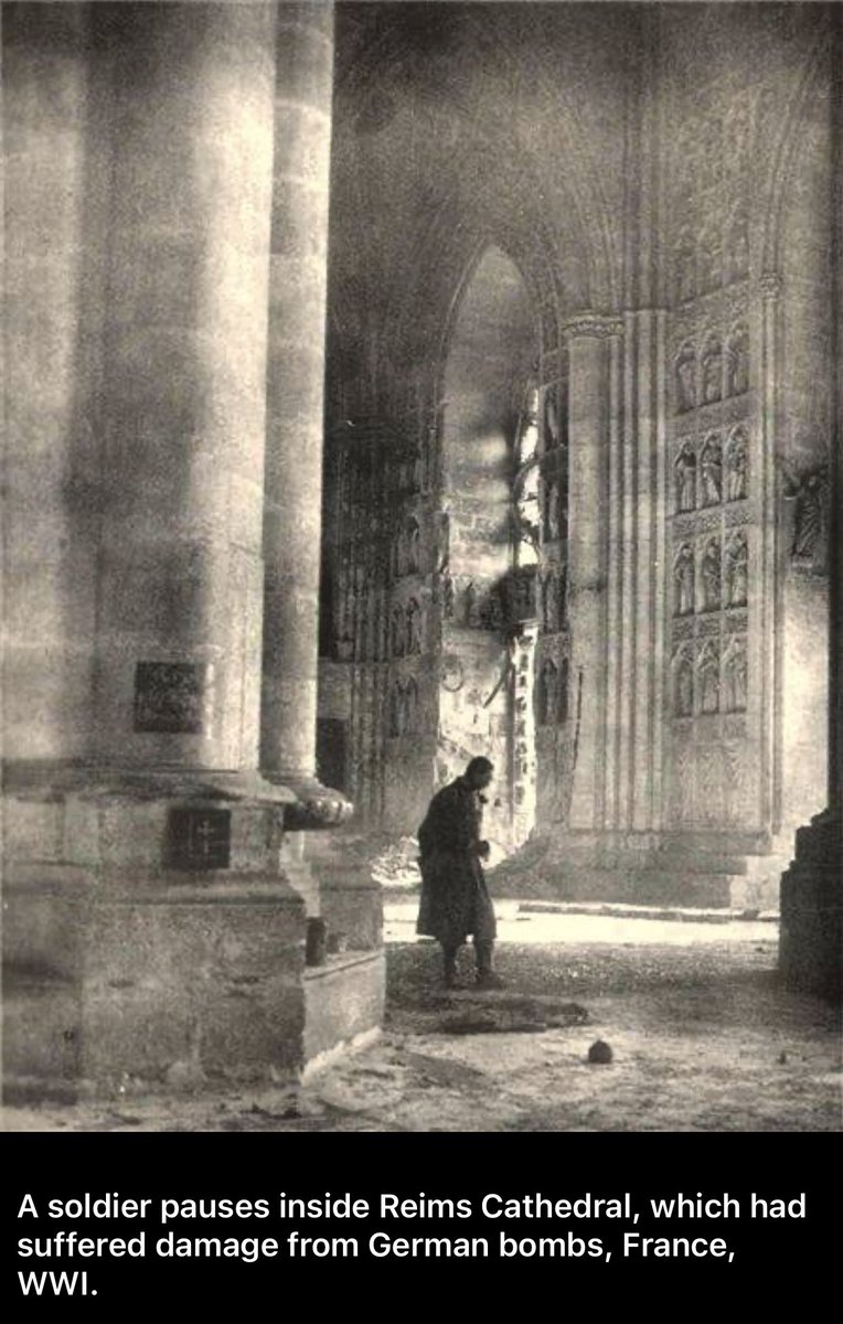 Reims Cathedral 
France
After World War 1