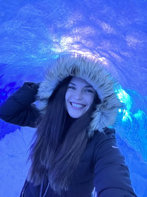 The Ice Queen in an ice cave in Iceland ?? https://t.co/gH8UxVrOol