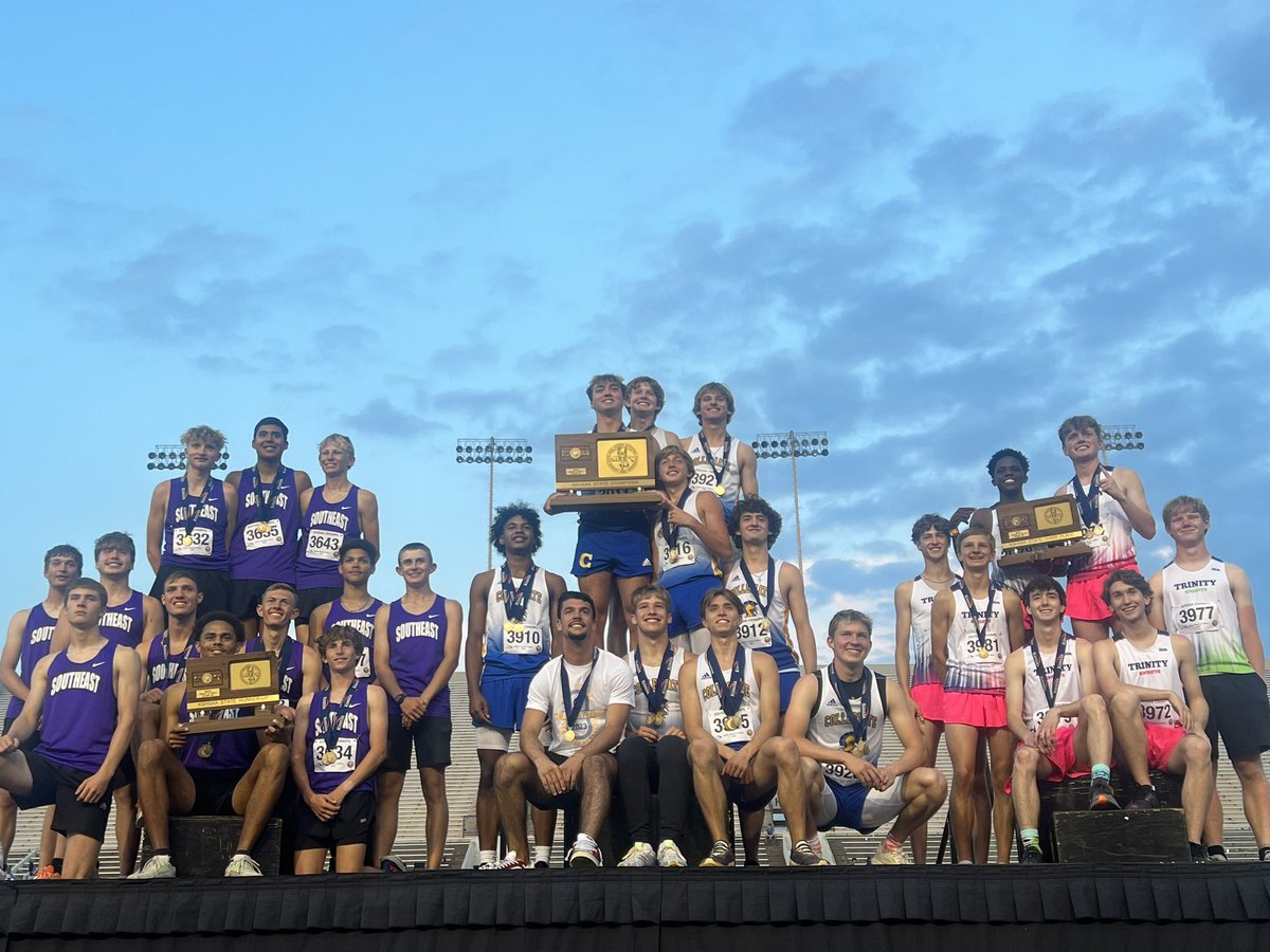 2023 3A Boys Track and Field Team Results: 

State Champion: Wichita-Collegiate 

Runner-up: Southeast of Saline 

Third place: Wichita-Trinity 

#trackinkansas