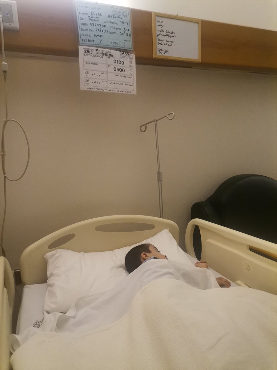 رب إن ابني الياس مسّه الضر وانت ارحم الراحمين..
اللهم نجح عمليته واشفه شفاءً لا يغادر سقما..
اللهم اني استودعتك إلياس..
دعواتكم 🤲