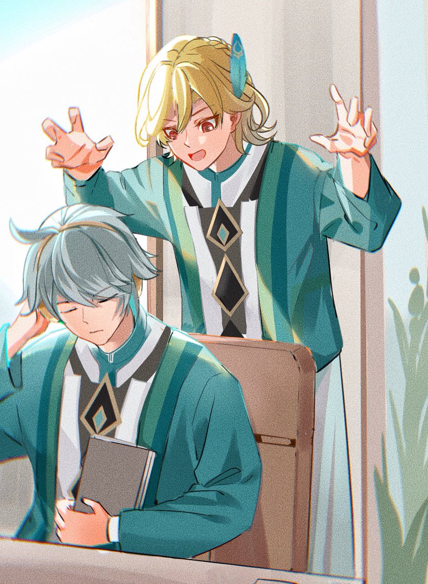 RiSumeru_'s tweet photo. 课间休息时间
break time

#haikaveh #知妙 #アルカヴェ https://t.co/FEfyx3xcgt