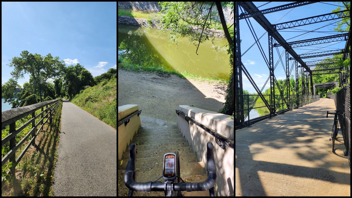 kion's tweet photo. ✅ Took full advantage of the "Pre Memorial Day" half day off Friday and went for a scenic VA🔁MD bike ride.

🗺️🧭 Trails:
➡️ W&amp;OD
➡️ Custis
➡️ Chesapeake and Ohio Canal Towpath
➡️ Capital Crescent

🏆 Achievements:
🏅 7 Strava Segment PRs

⏱️2.5hr • 📏60km • ⛰500m • 🏞️🌅🚴 https://t.co/wxFGy8lFSz