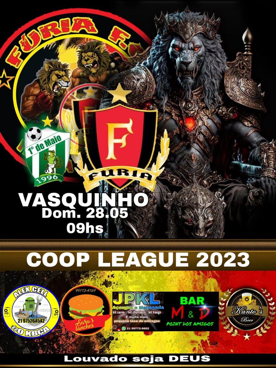 Boa Noite Família 🇧🇪

Estavam com SDDS ? Rs

É, Voltamos !
Sim, Fúria Está Aí Novamente 🇧🇪

Amanhã Começa Nossa Caminhada na COOP LEAGUE novamente, Em Busca do BI.
Vamos Estrear Contra a Equipe do 1° de Maio Fora de de Casa.

🏟️ = Vasquinho
🕘 = 09:00 Hr 

#EmBuscaDoBi🇧🇪