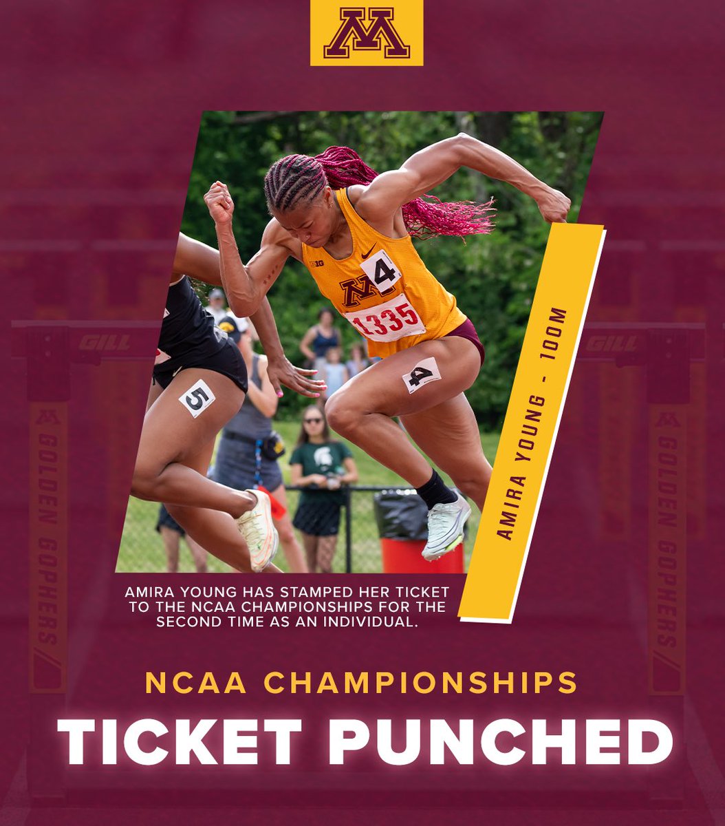 OH MY GOODNESS AMIRA YOUNG! 👑 

She drops a MASSIVE wind-legal lifetime best, and school record, of 11.07 to qualify for nationals in the 100m! #ncaaTF