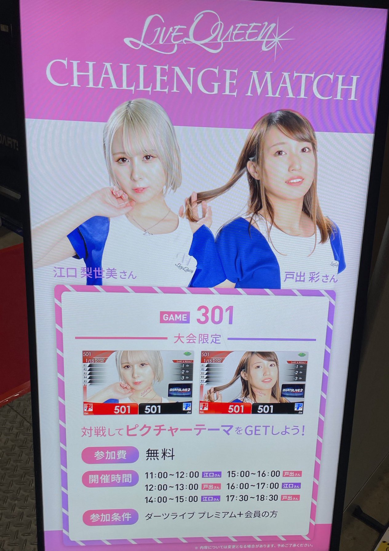 未使用品】 即完売 江口梨世美 ダーツライブカード テーマ付き 残り