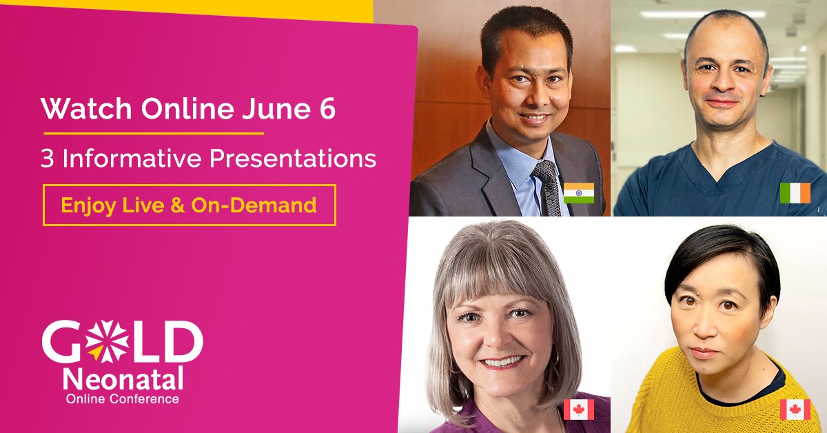 Learn live on June 6 with @drankurneo, Afif EL-Khuffash, Karen Lasby & Noriko Woods plus access recordings until Aug 21 at #GOLDNeonatal2023 Online Conference! Registration is now open: goldneonatal.com/conference/reg…
#NICU #NICUnurse #neonatology