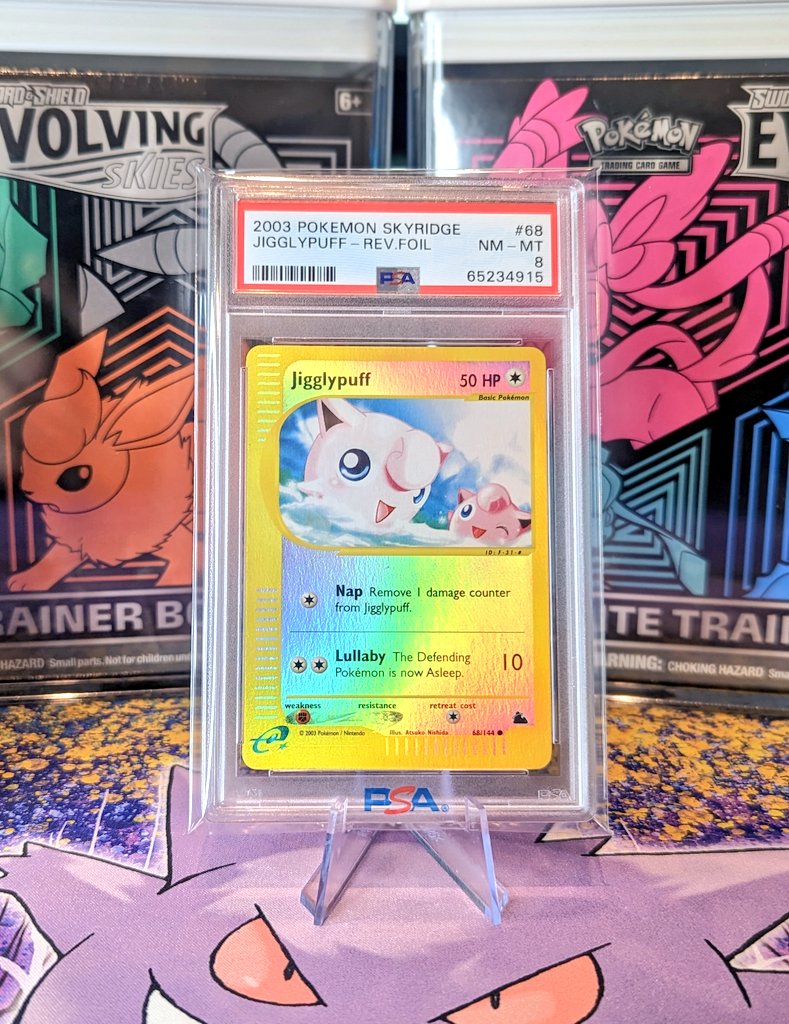 PokeCollectrJ's tweet image. ☁️ WOTC Skyridge Giveaway ☁️

For your chance to win this beautiful Skyridge Reverse Holo Jigglypuff:

✅ Like &amp;amp; RT this
✅ Follow me and @PokemartUSA
✅ That's it.

Winner to be announced next week, and more to come, so stay tuned!