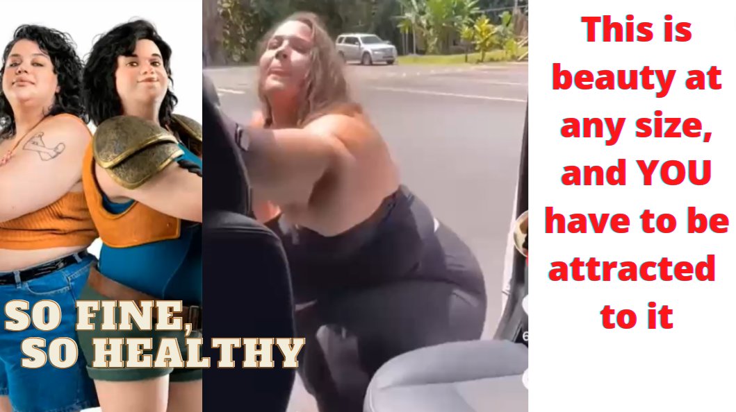 -Proof That Healthy At Any Weight Is Just A Fraud To Manipulate Men

They don't even believe what they're promoting, as seen here: youtube.com/watch?v=YQBic9…… 

#healthyatanyweight #beautifulatanysize #fatloss #weightloss #intersectionalfeminism #intersectionality #passportbros