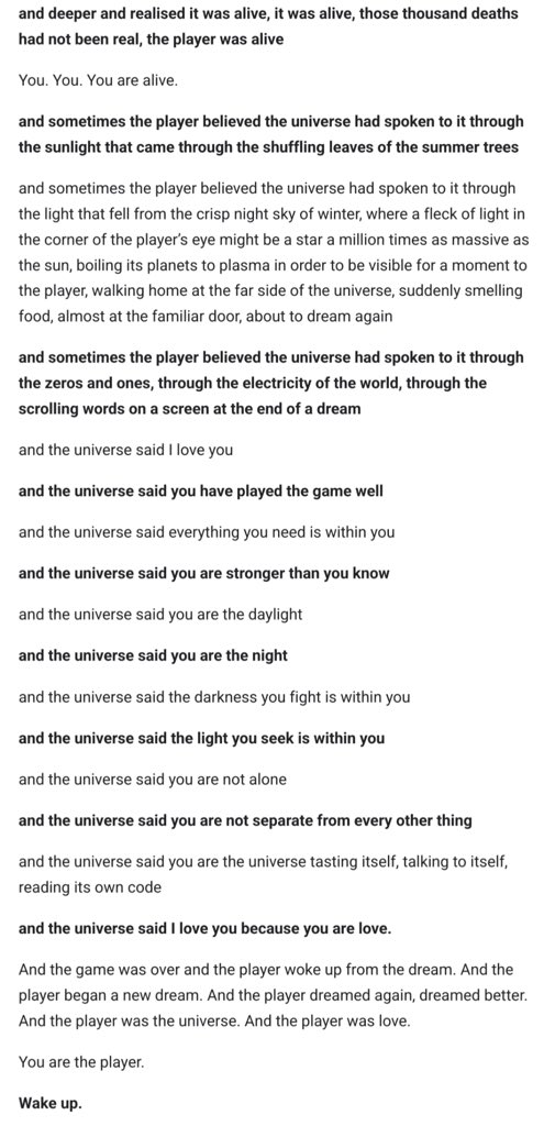 The Minecraft End Poem