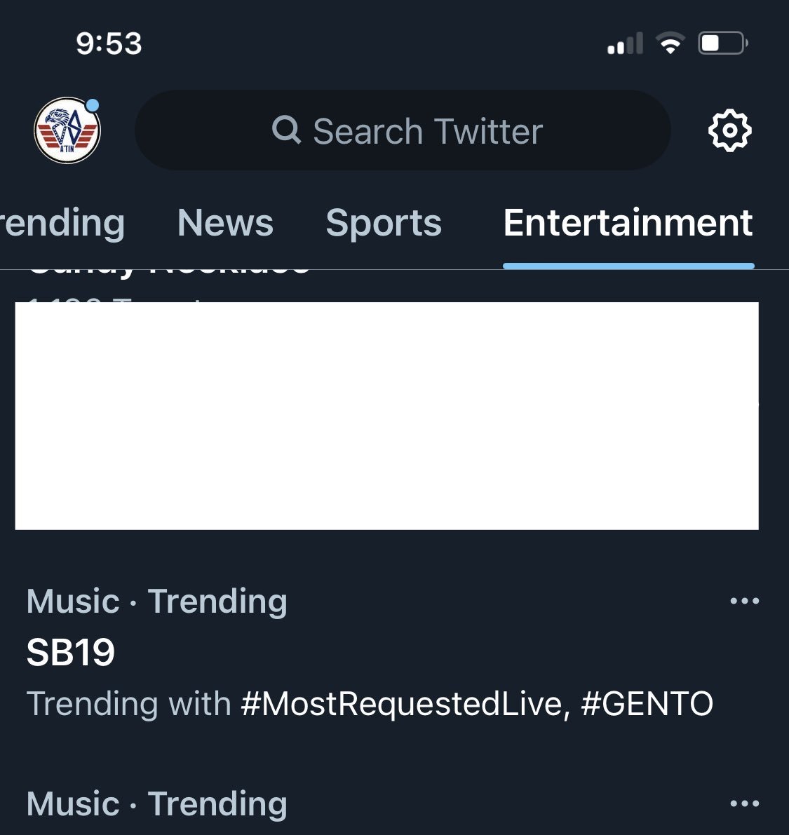 💥🥳Yes!! #GENTO by #SB19 is trending here in the US!! Catch the wave and stream it now!❤️‍🔥

Watch 'GENTO' Music Video 
🔗 youtu.be/VZZA_38RUBI 

Stream GENTO here :  lnk.to/SB19-Gento

@SB19Official 
#SB19GENTO
