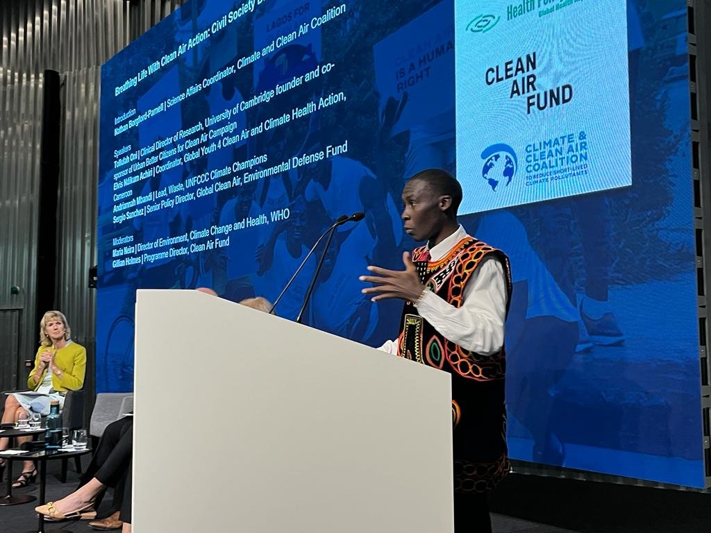 Air Pollution Advocates Say Time to Act Is Now | bit.ly/3IKxyya

@GVAGrad_GHC | @DrTolullah @AndriannahM | @DrMariaNeira | @CleanAirFund | @CamillaKingdon | @VitalStrat 
📷 lvis Ndikum Achiri shares his experience of working with communities affected by air pollution.