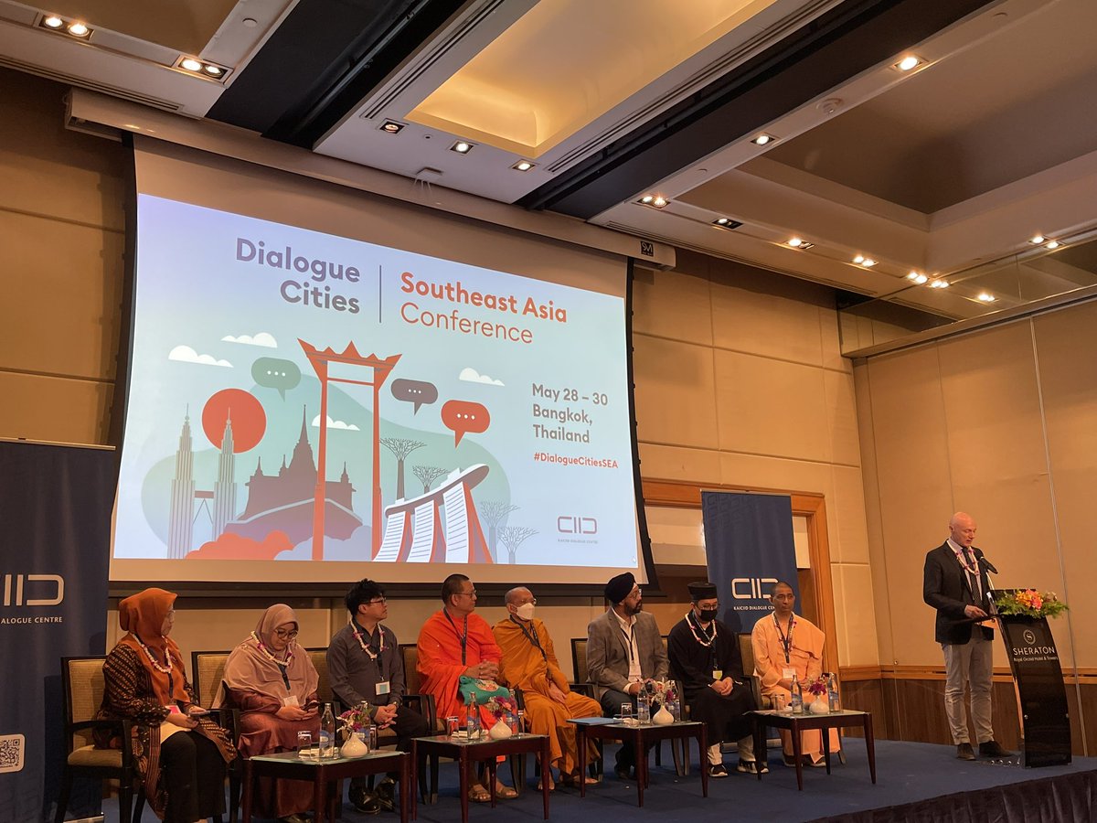 MPMussLidasan's tweet photo. Opening Ceremony
Message from Davide Capecchi, Director of Programmed, KAICIID
May 28, 2023
#DialogueCitiesSEA https://t.co/eVO5r3RUqw