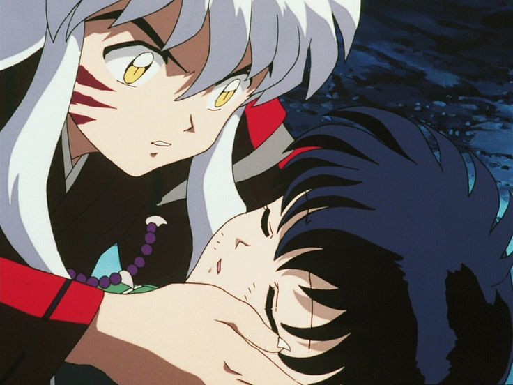 Remembering how Inuyasha gently cupped Kagome's face ❤️