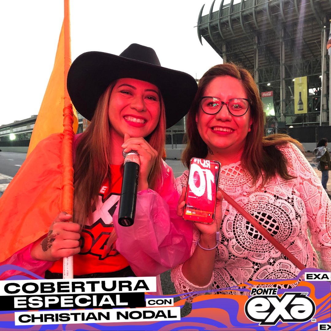 ExaFM's tweet photo. ¡Siempre estamos en las mejores experiencias 🤠💚! #NodalEnExa 🙌 Estamos en tus conciertos favoritos 🎤🎶 https://t.co/Y0sgtkGnCa