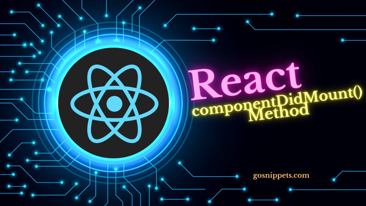 GoSnippets's tweet image. Exploring React’s componentDidMount() Lifecycle Method gosnippets.com/blog/exploring… 

#100DaysOfCode #CodeNewbie #DEVCommunity #javascript #Python #Linux #ArtificialIntelligence #MachineLearning #DataScience #HTML #CSS #Coding #tech #technologynews
