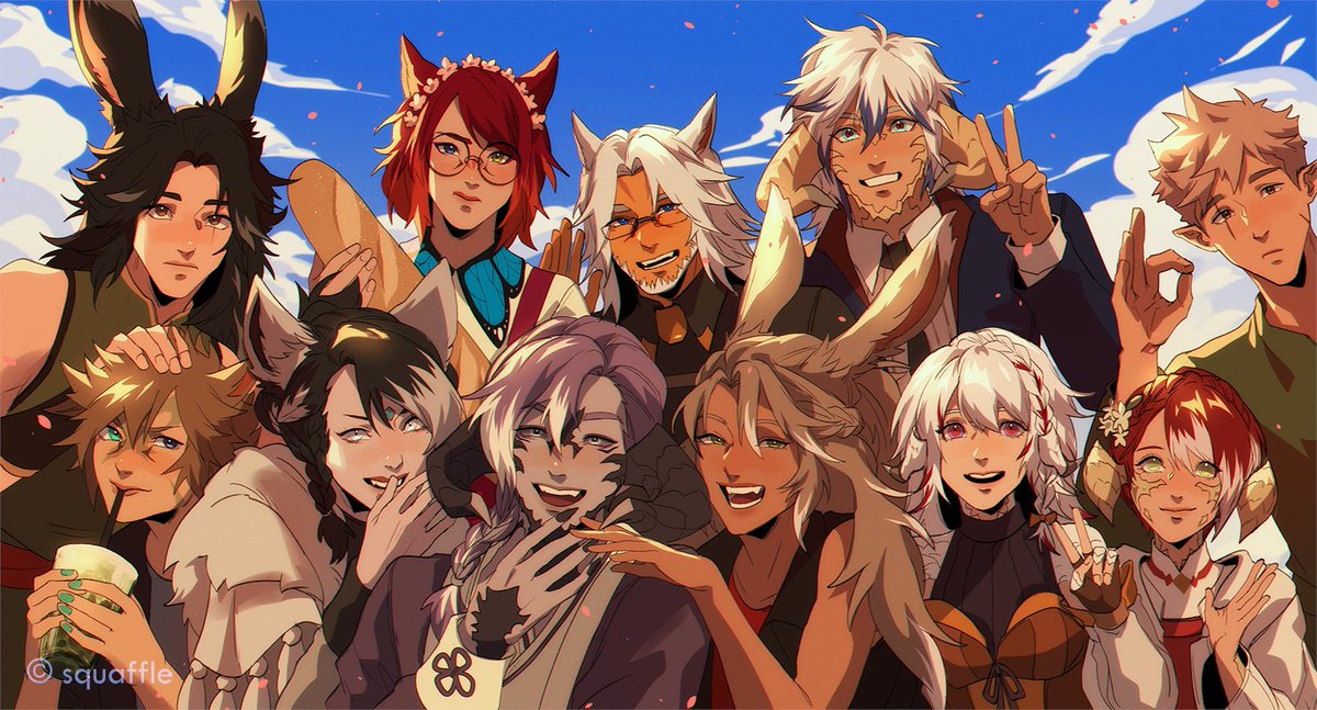 Hello from the PartyOfKupos!
Piece done for @ArisaaradArmat 🌸
Thank you again for c☆mmissioning me^^

--

#ffxiv