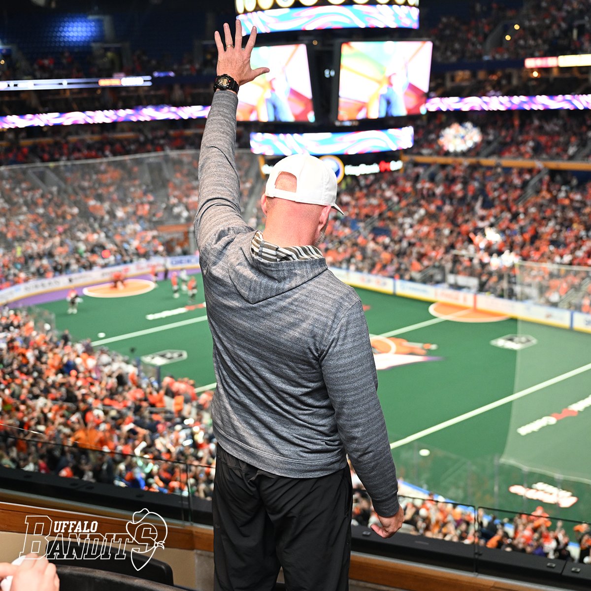NLLBandits's tweet photo. Thanks to Coach McDermott and Dalton Kincaid for joining us in Banditland tonight!

#LetsGoBandits | #BillsMafia https://t.co/sGIt6Fx1sD