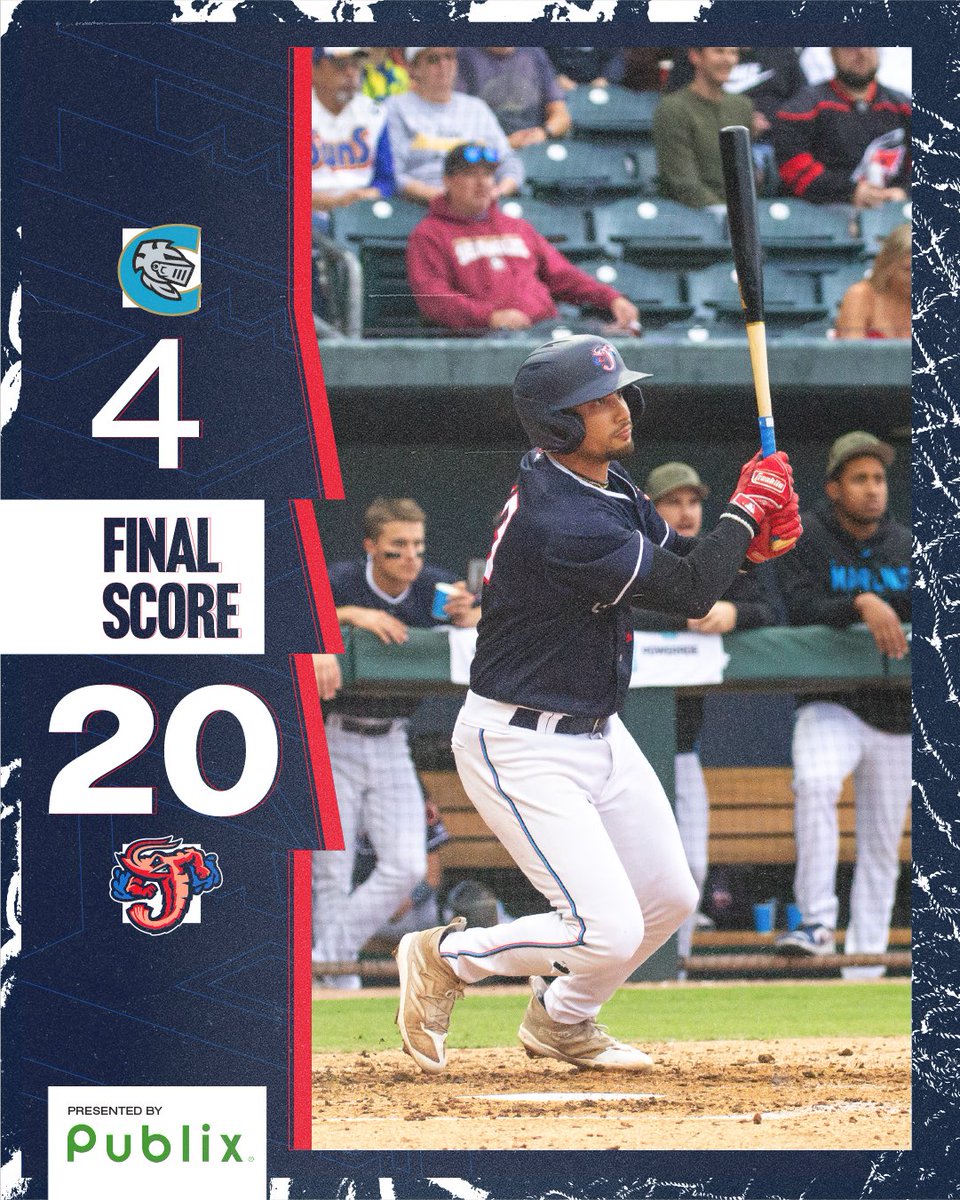 JaxShrimp's tweet photo. ‼️SHRIMP WIN‼️🦐
what a game 😎… Tonight we made history with the most runs scored in a home game since at least 2005. https://t.co/TIPja3d9Dg