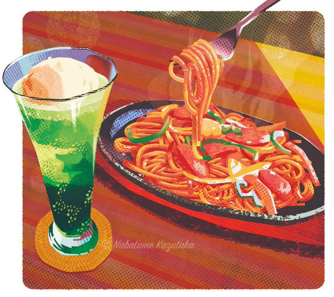「drinking glass pasta」 illustration images(Latest)