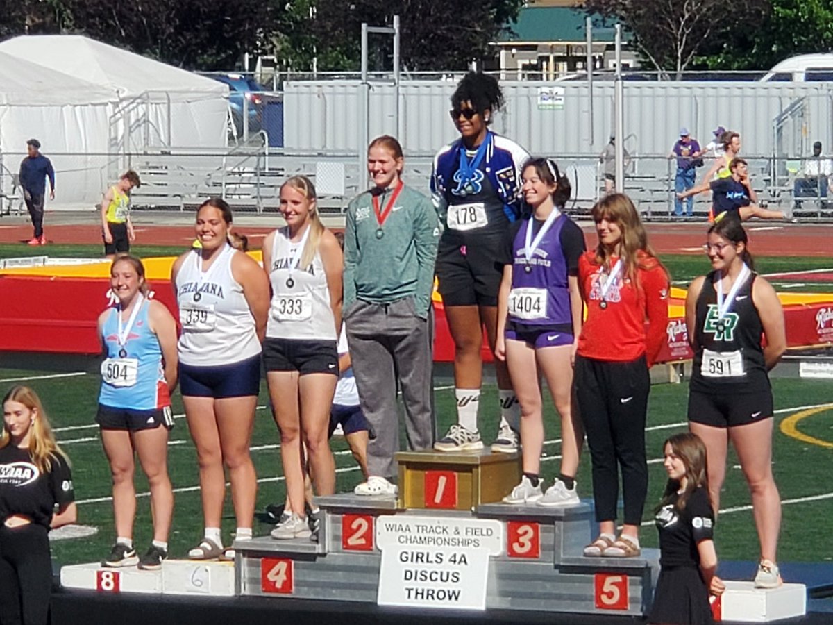 Avery  Douglas placed 12th, Malia Ruud placed 6th and Emily Dawes finished her Chiawana career by placing 4th in the women's 4A Discus! #RiverhawkFamily #RiverhawkStrong #WeAre #BeDifferentBeMore #Team14 #State2023