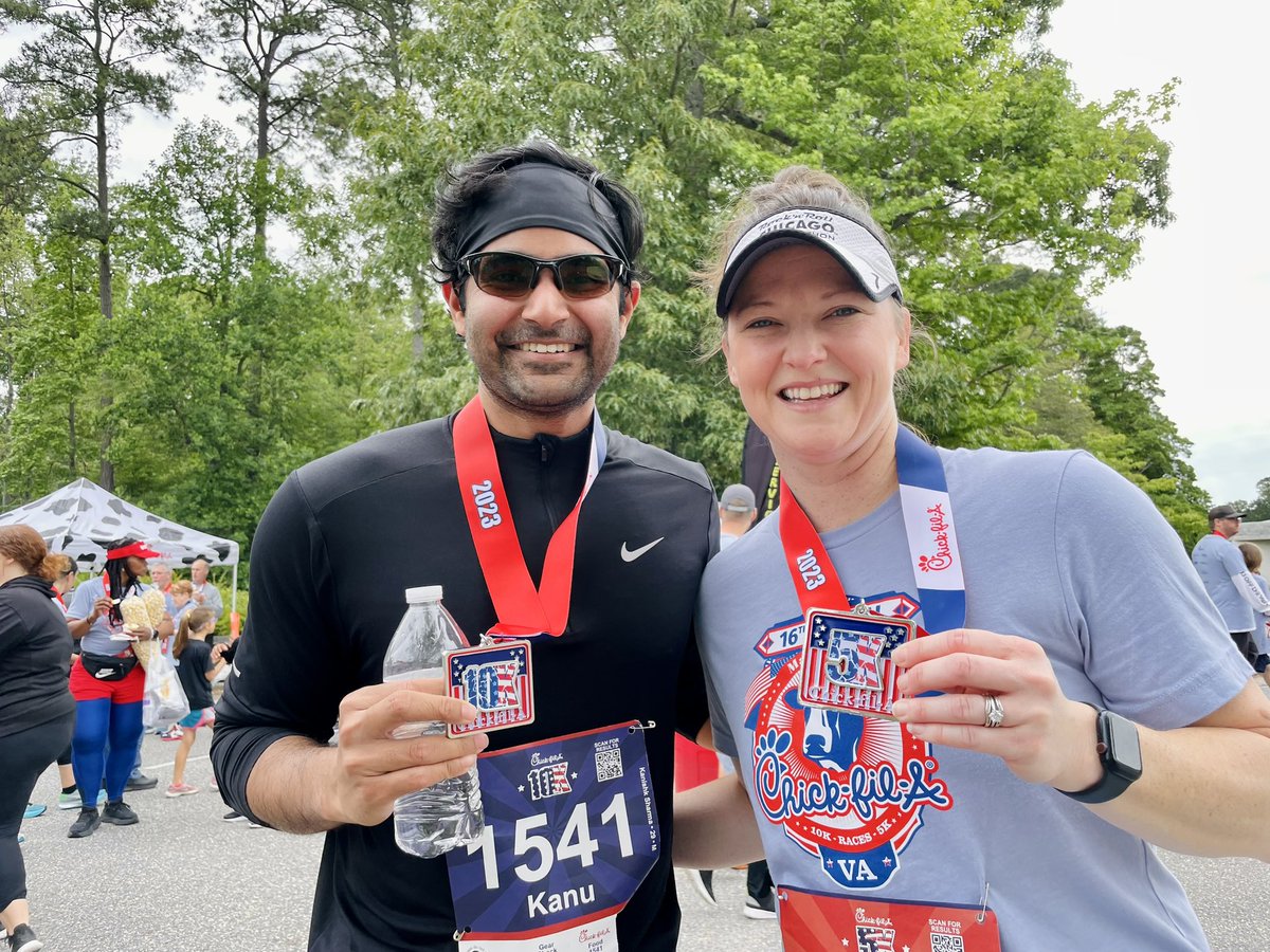 kanishkmd's tweet photo. Beautiful day to finish my first #10k!
#runningofthecows https://t.co/pMcQDCesJy