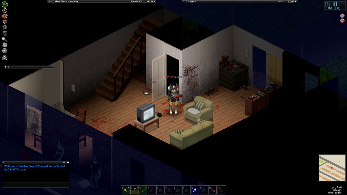 GrabbyLIVE's tweet photo. Going live with #ProjectZomboid Community Server Fun! Taking back Louisville! This is a TOUGH place to start! 

https://t.co/XLDwkjdTWv https://t.co/ZYmpFfcpd1