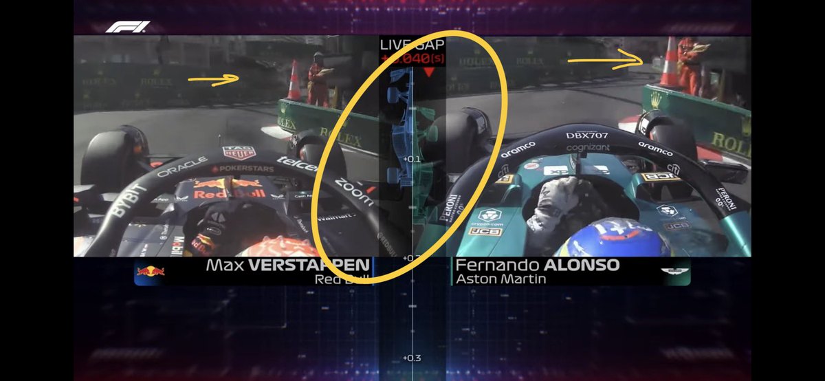 FerMund's tweet photo. Alguien puede explicar esto?? 
Imágenes del canal oficial de fórmula 1 en YouTube.
#GPMonaco #Alonso #Verstappen #F12023 @SoyMotor @victorabadf1 @FTotal_ @jiglesiash11 @TSlafer https://t.co/RrYEdU8Ilm