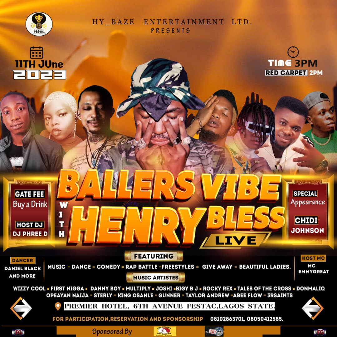 Festac on🔥🔊🔊 musically oya now don't forget 🥰 i will be there live to thrill you guys with my kind of vibes  
Date : Sunday 11th June 2023
Venue premier hotel 6th avenue festac town Lagos state 
Time 3pm 
futures👉 Music /dance /giveaway/games /beautiful ladies/and more