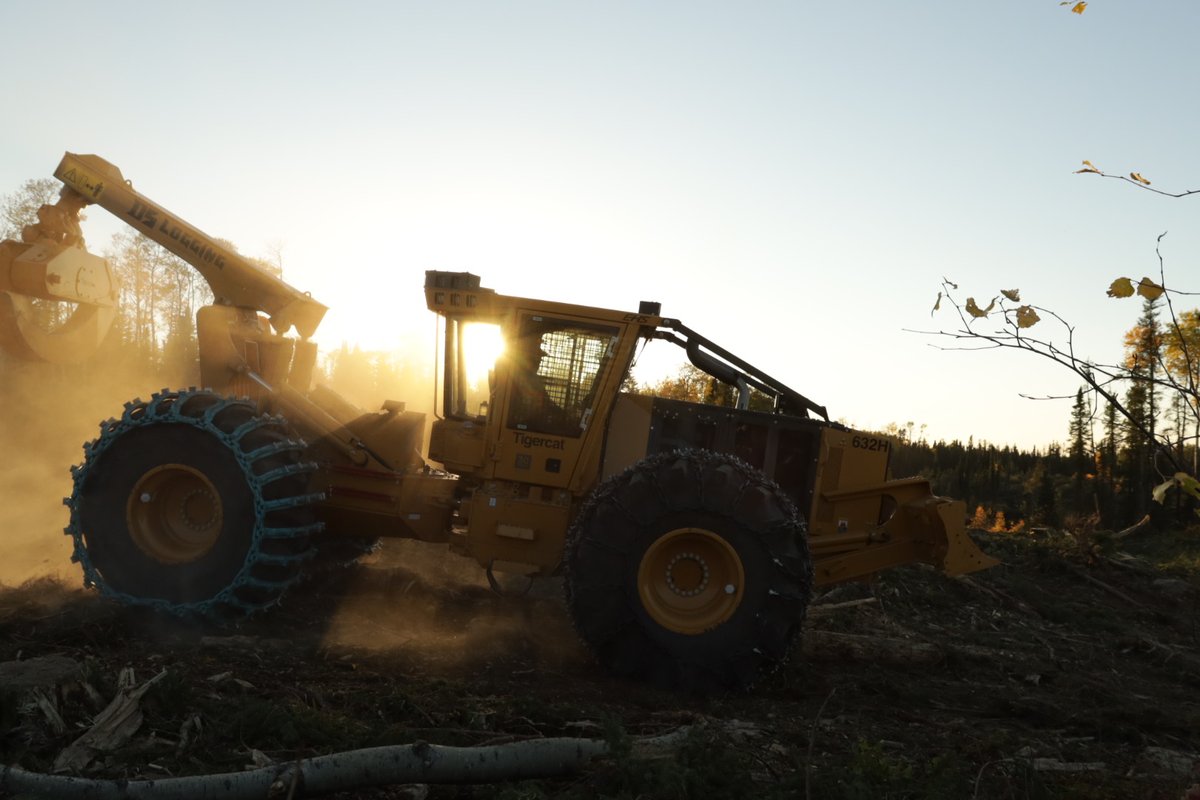 Sunset timber. 

#logging #saskatchewan #tigercat #redheadequipment