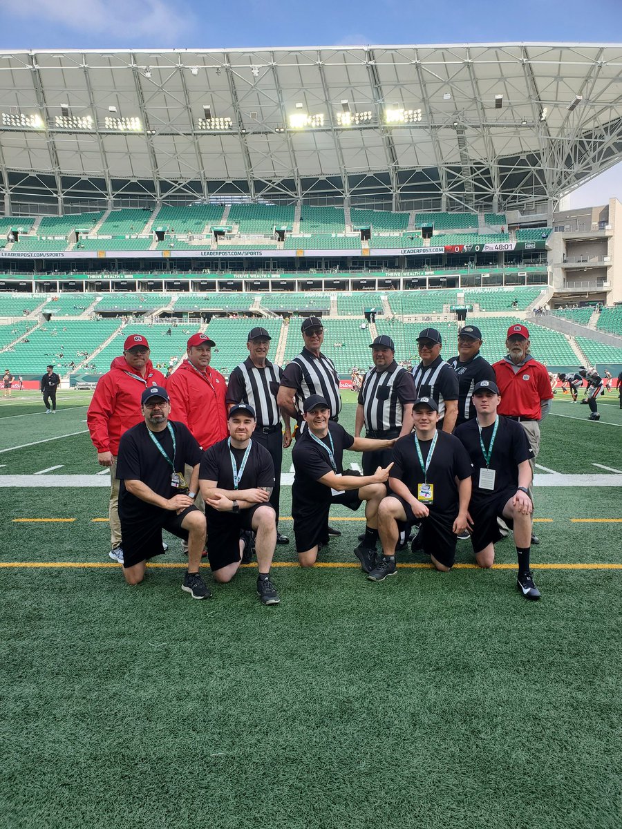 Starting the 2023 @CFL season with a bang.  The support crew for the @BCLions vs @sskroughriders 
Great game.  Dodge a huge storm at the end.  It's going to be a great season!!

#canadianfootball
#CFL 
#Regina