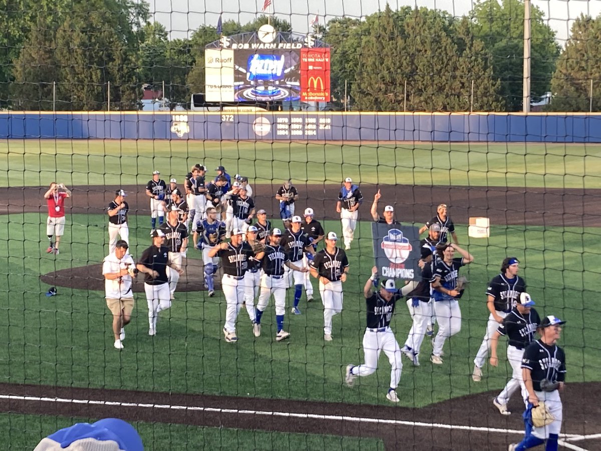 ChiefPrewitt's tweet photo. A perfect day for 2, congratulations to the @MVCsports champs @IndStBaseball!
#DogpileSeason https://t.co/ptNE1Bca63