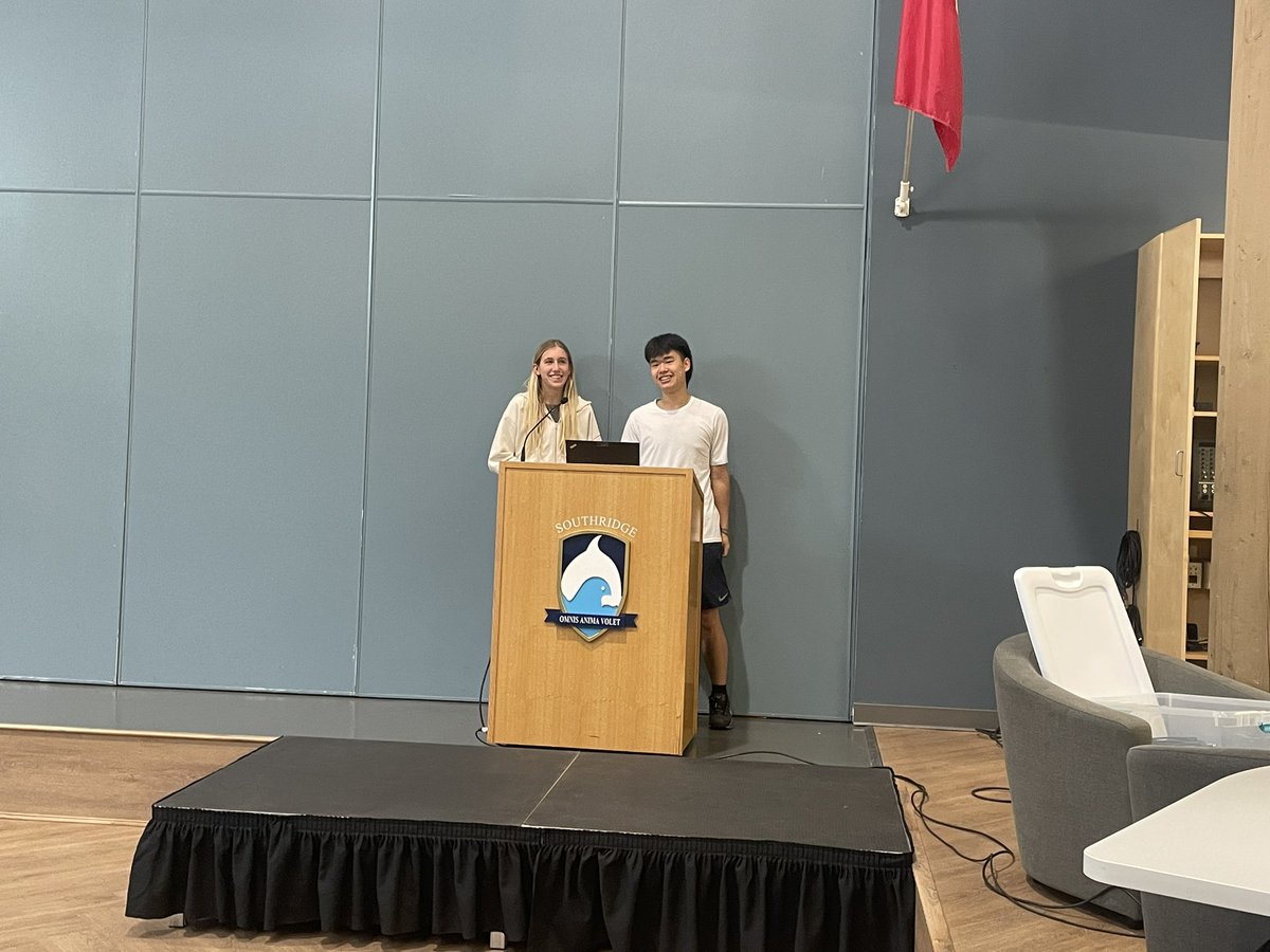 LPHolland's tweet photo. It was a great day in the Senior School yesterday: “almost alumni” grad breakfast followed by our Grade 7s spending the morning with us … and Jimmy &amp; Mya’s first assembly! #sridge https://t.co/j5tgRm2F3Z