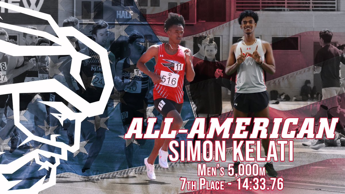 Congratulations to Simon Kelati who is now a 4x All-American - earning his second All-American honor of the 2023 NCAA DII Outdoor Track & Field Championships, by coming in seventh-place in the men's 5,000m with a time of 14:33.76. @westerntrack #ExcellenceElevated #FearTheNeers