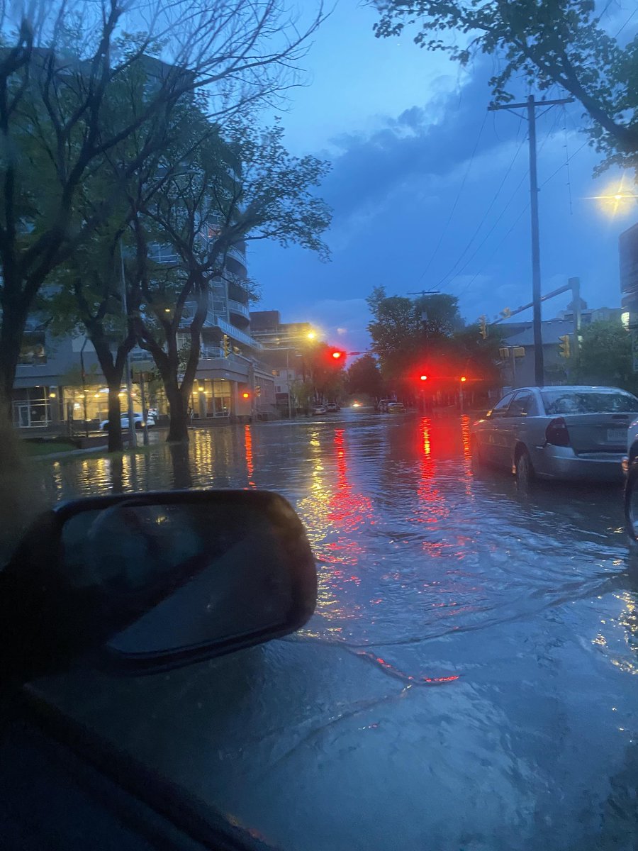 m_larock's tweet image. My granddaughter sent me these pics from downtown #yqr #storm