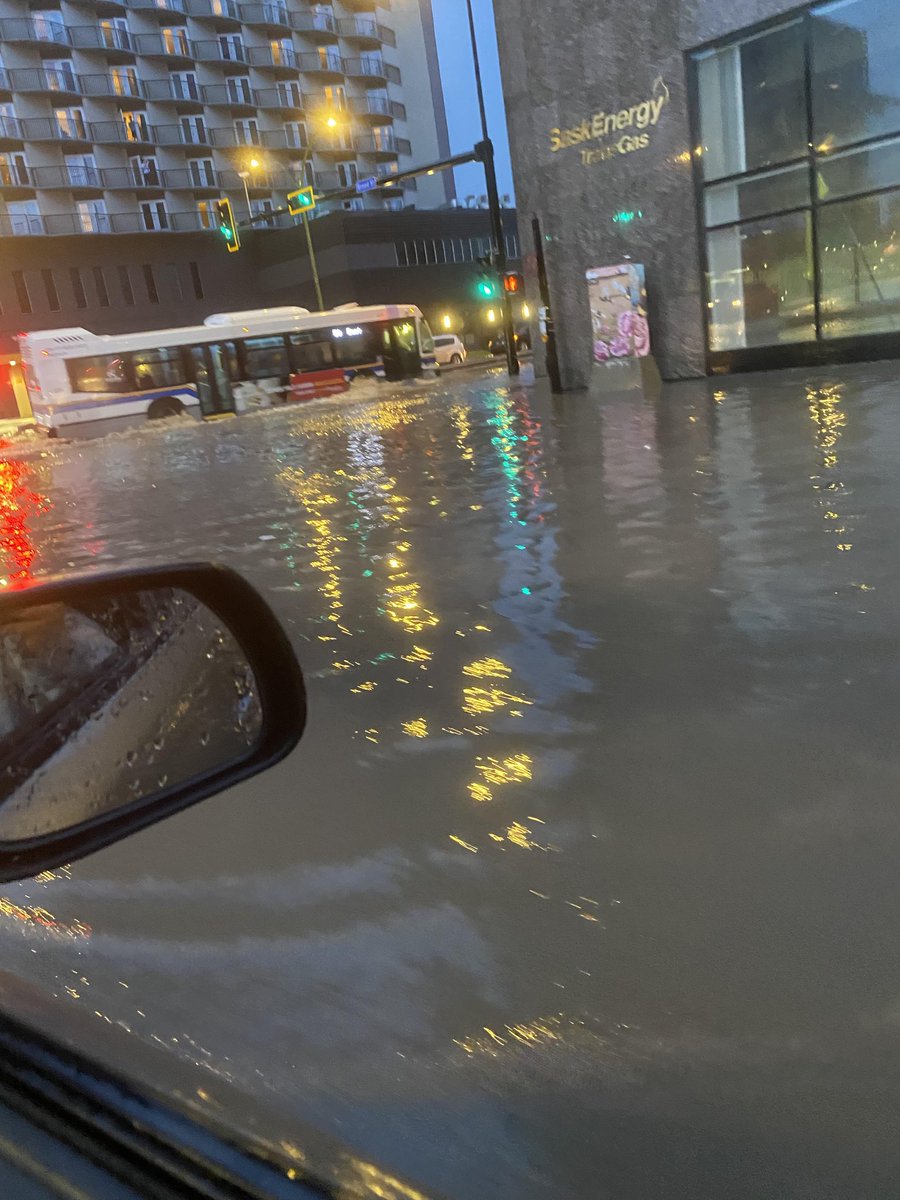 m_larock's tweet image. My granddaughter sent me these pics from downtown #yqr #storm