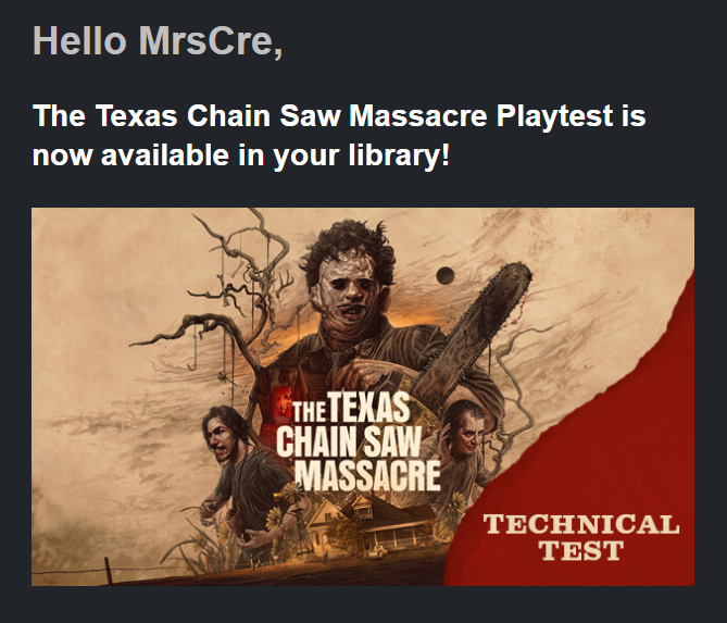 Waking up to this email this morning set my mood for the entire day!!! So happy to be able to play this early!!!