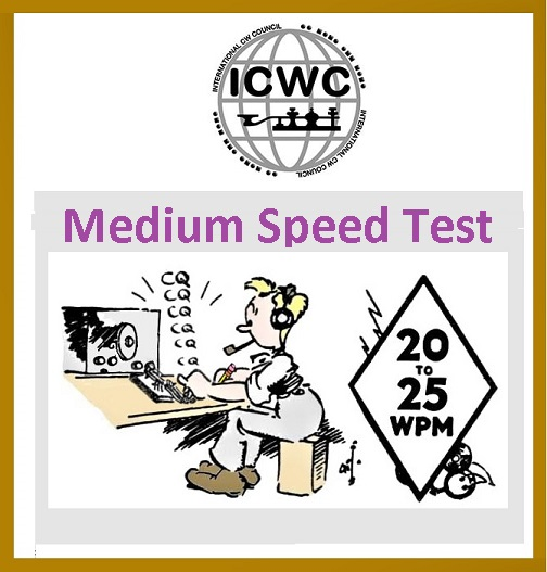 On behalf of the International CW Council, we would like to reach out to all CW operators to inform them about the new MST (Medium Speed) contest.  Click here for more information.  Join us this Monday!

internationalcwcouncil.org/mst-contest/