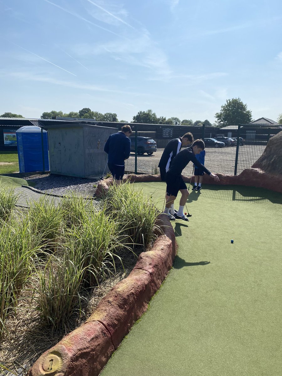 Offham u15s match is off so the Dino Golf challenge is on.