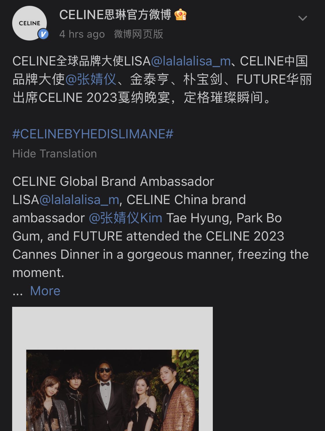 celine brand ambassador
